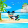 Mickey Beach Diamond Paintings