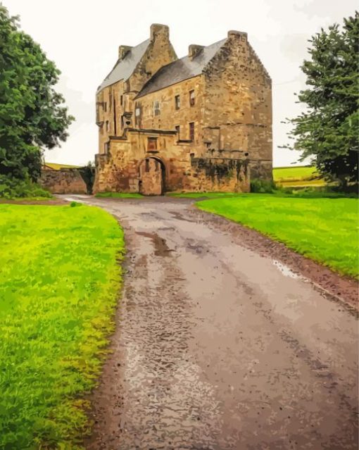 Midhope Castle Building Diamond Paintings