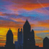 Midtown Atlanta Sunset Diamond Paintings