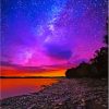Milky Way Over Moosehead Lake Maine Diamond Paintings