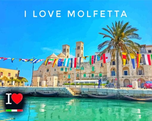 Molfetta Italy Poster Diamond Paintings