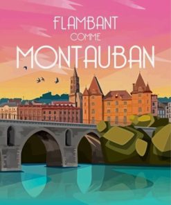 Montauban France Poster Diamond Paintings