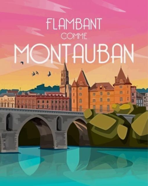 Montauban France Poster Diamond Paintings