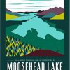 Moosehead Lake Maine US State Poster Diamond Paintings