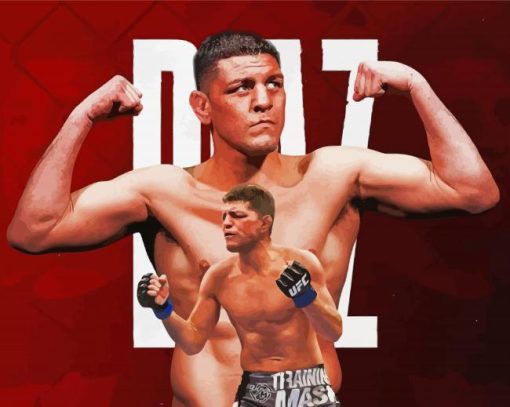 Nick Diaz Mixed Martial Diamond Paintings