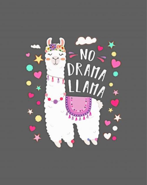 No Drama Llama Diamond Paintings