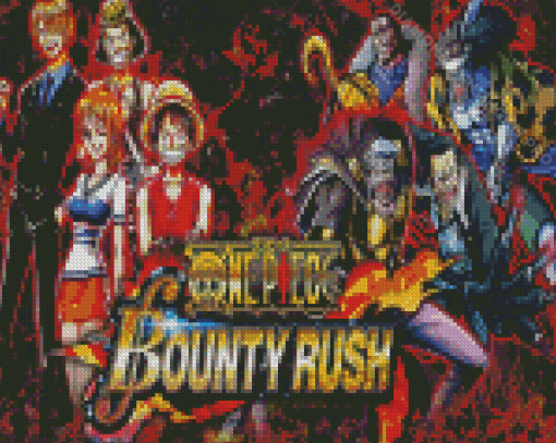 One Piece Bounty Rush Game Poster Diamond Paintings