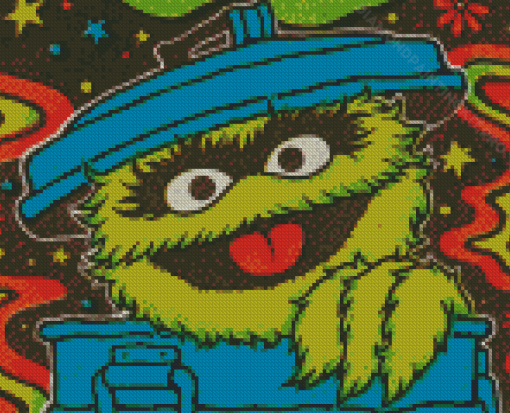 Oscar The Grouch Diamond Paintings