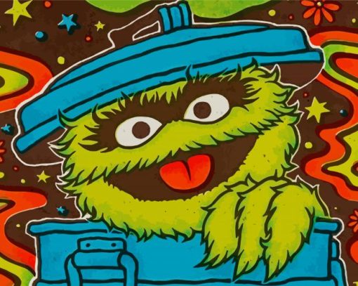 Oscar The Grouch Diamond Paintings