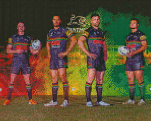 Penrith Panthers Team Players Diamond Paintings