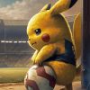 Pokemon Pikachu Playing Football Diamond Paintings