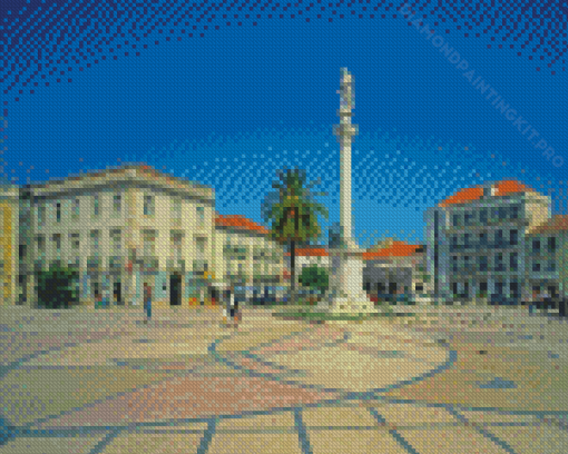 Portugal Setubal Praca Do Bocage Diamond Paintings