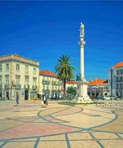 Portugal Setubal Praca Do Bocage Diamond Paintings
