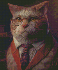 Professor Cat Diamond Paintings