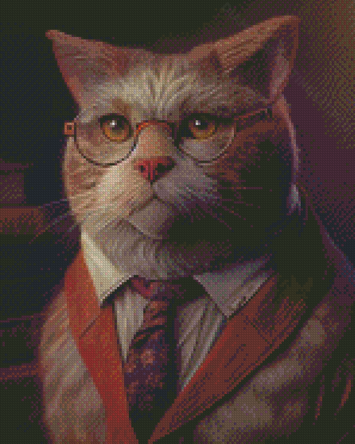 Professor Cat Diamond Paintings