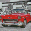 Red 55 Chevy Art Diamond Paintings