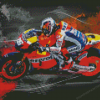 Repsol Honda Motorcyce Driver Diamond Paintings