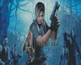 Resident Evil 4 Video Game Diamond Paintings
