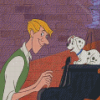 Roger And Puppu From 101 Dalmatians Diamond Paintings