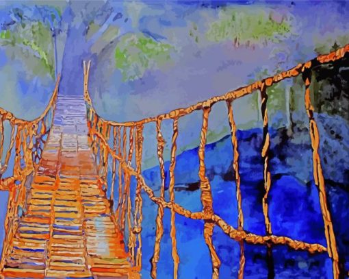 Rope Bridge Art Diamond Paintings