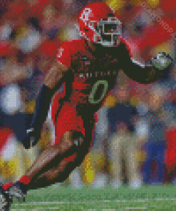 Rutgers Scarlet Knights Football Player Diamond Paintings