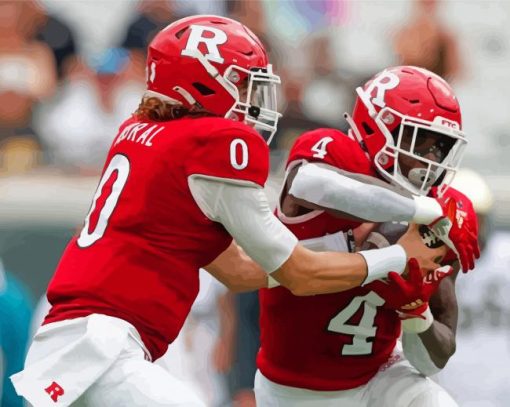 Rutgers Scarlet Knights Football Sport Players Diamond Paintings