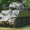 Sherman Tank War Diamond Paintings