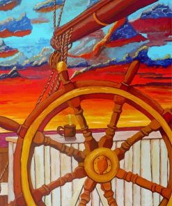 Ship Wheel Art Diamond Paintings