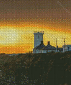 South Wales Coast UK At Sunset Diamond Paintings