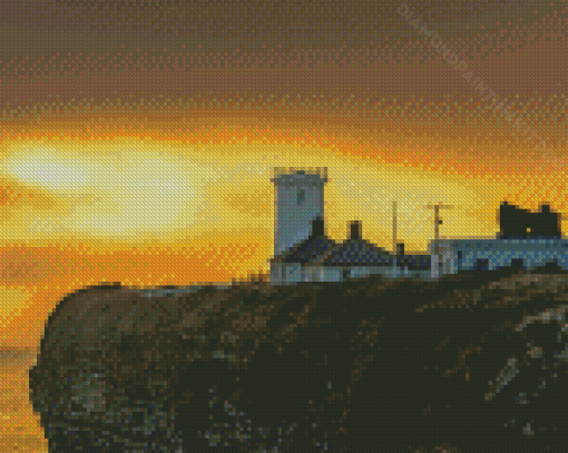 South Wales Coast UK At Sunset Diamond Paintings