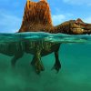 Spinosaurus Dinosaur Underwater Diamond Paintings