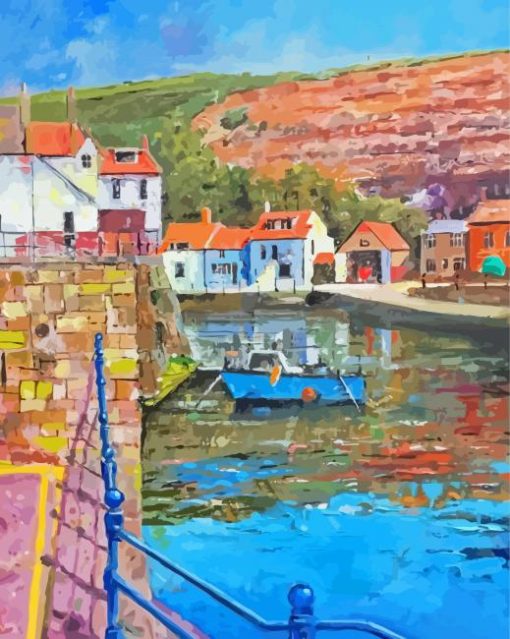 Staithes Abstract Diamond Paintings