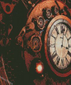 Steampunk Clock Diamond Paintings