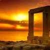 Sunset In Portara Naxos Diamond Paintings