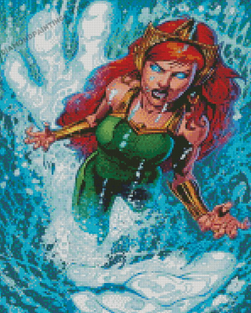 Superhero Aquagirl Diamond Paintings