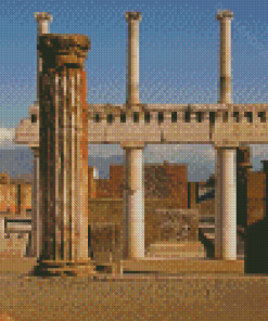 Temple Ruins In Pompeii Diamond Paintings