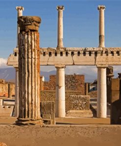 Temple Ruins In Pompeii Diamond Paintings