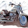 The Harley Fat Boy Motorcycle Diamond Paintings