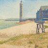 The Lighthouse At Honfleur By Georges Seurat Diamond Paintings