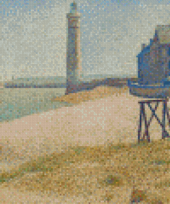 The Lighthouse At Honfleur By Georges Seurat Diamond Paintings