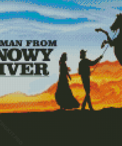 The Man From Snowy River Poster Silhouette Diamond Paintings