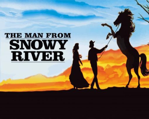 The Man From Snowy River Poster Silhouette Diamond Paintings
