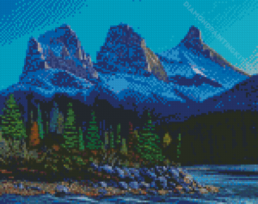 Three Sisters Mountains Diamond Paintings