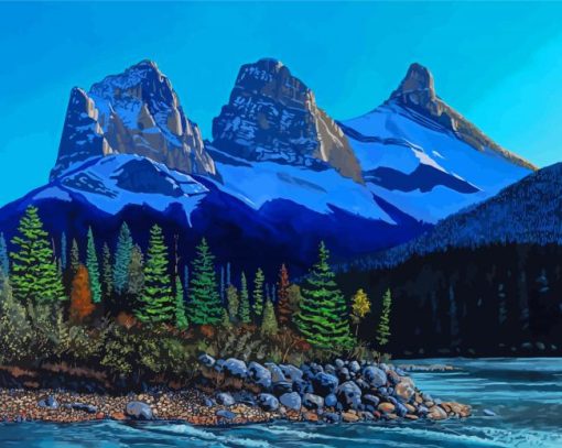 Three Sisters Mountains Diamond Paintings