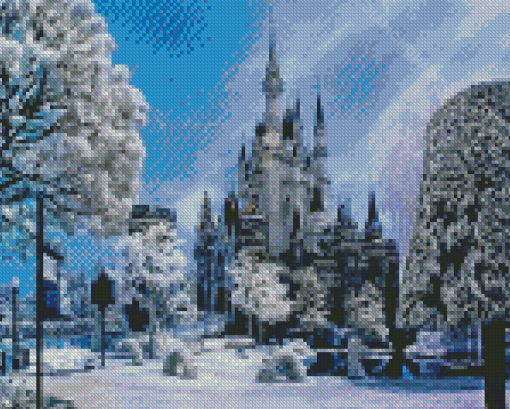 Tokyo Disney Winter Snow Diamond Paintings