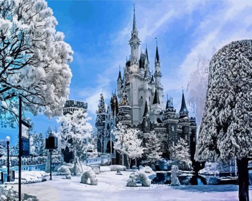 Tokyo Disney Winter Snow Diamond Paintings