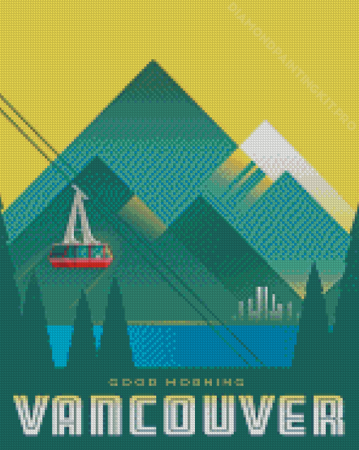 Vancouver Skyride Poster Diamond Paintings