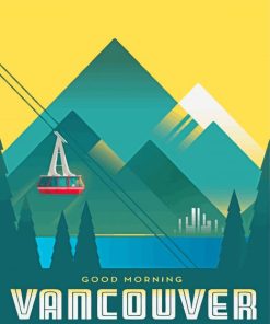Vancouver Skyride Poster Diamond Paintings