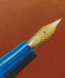 Vintage Blue Pen Diamond Paintings