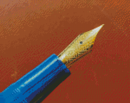 Vintage Blue Pen Diamond Paintings